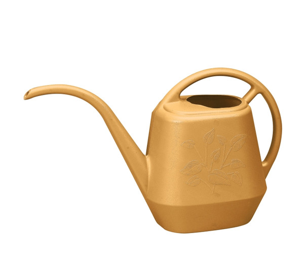Bloem AW21-23 Watering Can, 56 oz Can, Long Stem Spout, Plastic Resin, Earthly Yellow [SKU: ORG4694402]