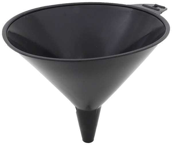 FloTool 05064 Large Funnel, 2 qt Capacity, High-Density Polyethylene, Black, 8-3/4 in H [SKU: ORG6188544]