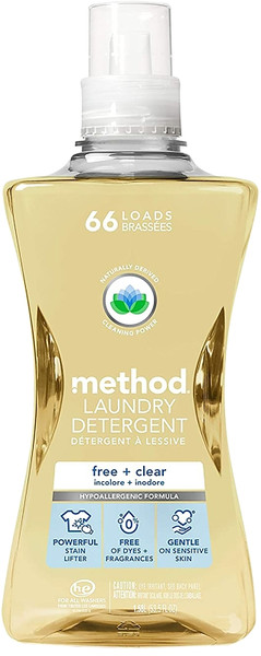 method 1126 Laundry Detergent, 53.5 oz Bottle, Liquid, Pleasant [SKU: ORG9499468]
