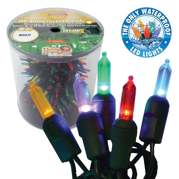 Holiday Bright Lights LED-T5R150-MU Reel Light Set, 150-Lamp, LED Lamp, Multi-Color Lamp [SKU: ORG7597610]