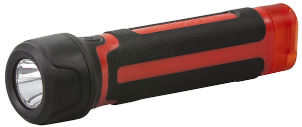 Dorcy 46-3762 Handheld Flashlight, AA Battery, LED Lamp, 120 Lumens Lumens, 120 hr Run Time, Black/Red [SKU: ORG2391761]