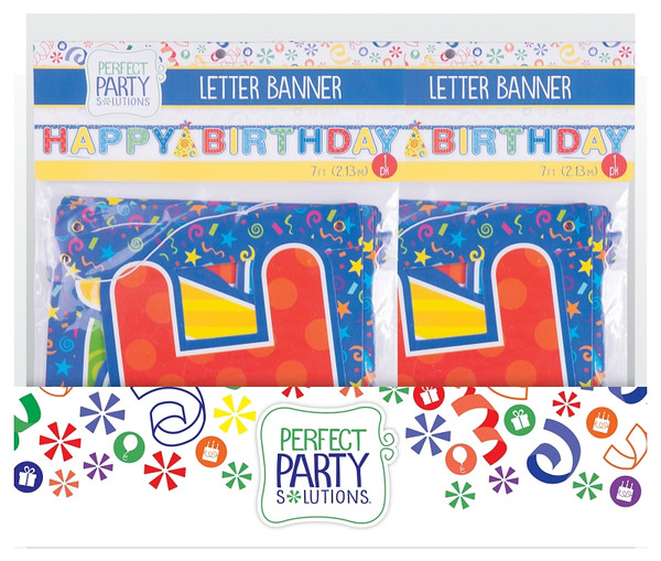 FLP 7550 Party Banner Letter, Neon [SKU: ORG5745781]