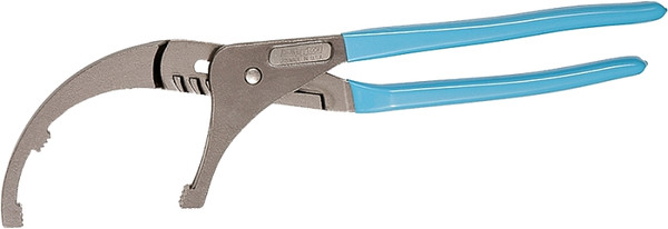 CHANNELLOCK 215 Oil Filter Plier, 15-1/2 in OAL, 5-1/2 in Jaw Opening, Blue Handle, Comfort-Grip Handle, 3-1/2 in L Jaw [SKU: ORG6559942]