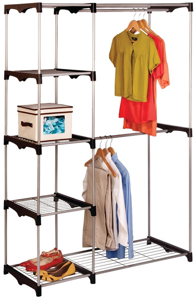 Honey-Can-Do WRD-02124 Free-Standing Closet, 45-1/4 in L, 19.7 in W, Plastic/Steel [SKU: ORG4805529]