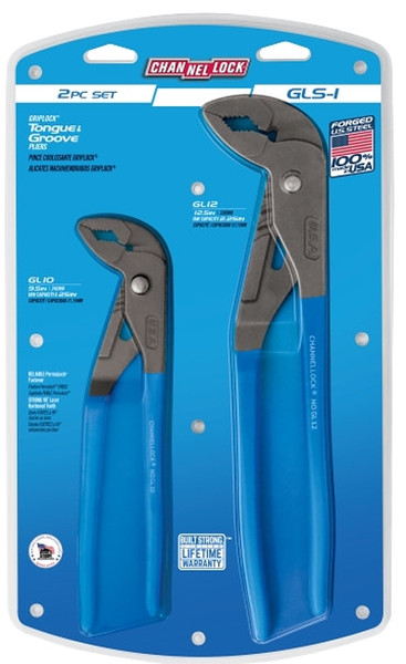 CHANNELLOCK GRIPLOCK Series GLS-1 Plier Set, Steel [SKU: ORG6977037]