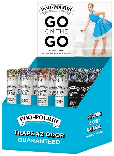 POO-POURRI Before-You-Go PRE-10ML-MIXED-30 Pocket-Size Toilet Spray Assortment Display, 10 mL [SKU: ORG2217370]
