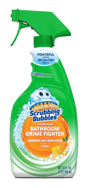 Scrubbing Bubbles 70755 Bathroom Cleaner, 32 oz Bottle, Liquid, Fresh Citrus [SKU: ORG2155331]