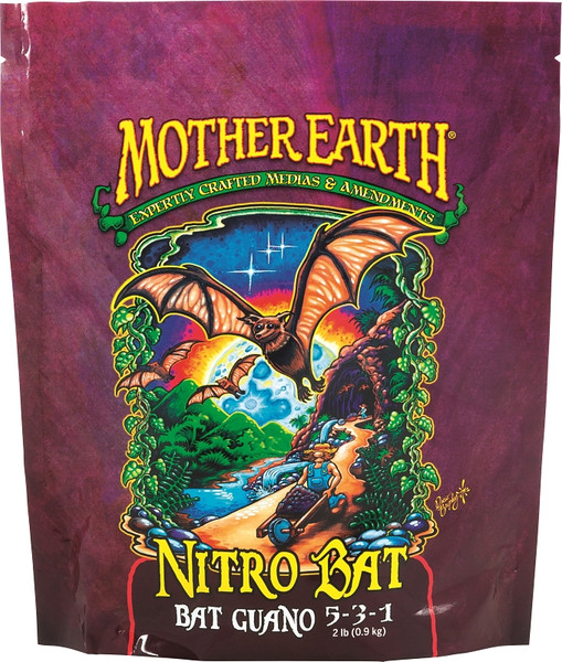 Mother Earth HGC733955 Nitro Bat Guano, 2 lb Bag, Solid, 5-3-1 N-P-K Ratio [SKU: ORG5665559]