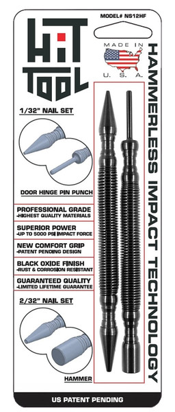 HIT TOOL NS12HF Combo Kit, Steel, Black-Oxide [SKU: ORG7468317]