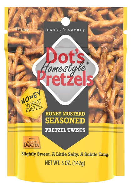 Dot's Homestyle Pretzels 7008- DP Mustard Honey, 5 oz [SKU: ORG7416464]