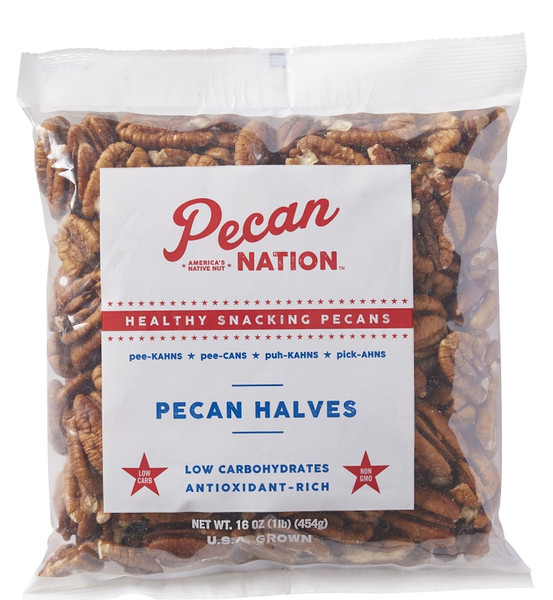 PECANS HALVES 16OZ PILLOW BAG [SKU: ORG2923282]