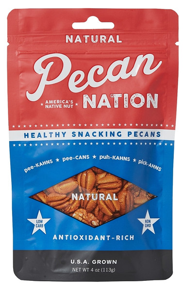 PECANS NATURAL 4OZ POUCH [SKU: ORG2923266]