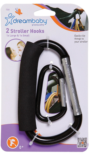 Dreambaby EZY-Fit Series L260 Stroller Hook, Jumbo, For: Strollers, Shopping Carts, Wheelchairs, Walkers or More [SKU: ORG3487774]