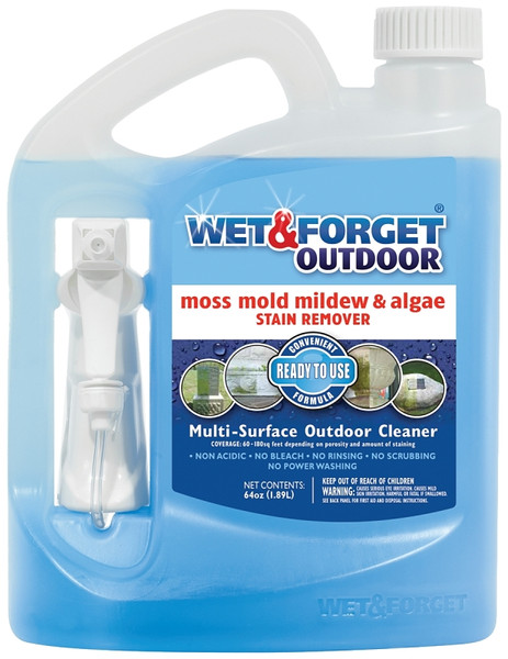 WET & FORGET 804064 Stain Remover, 64 oz, Liquid [SKU: ORG9781717]