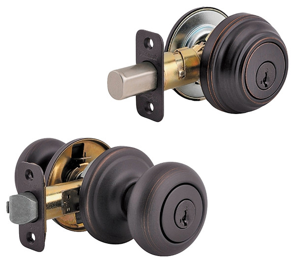 Kwikset 99910-035 Knob Lockset, 2 Grade, Keyed Key, Venetian Bronze, 2-3/8 x 2-3/4 in Backset, K4 Keyway [SKU: ORG8381071]