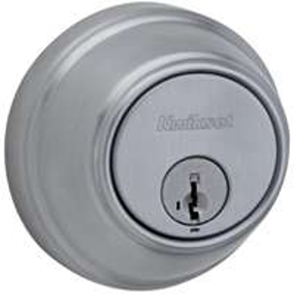Kwikset 816 26D RCAL/RCS Deadbolt, Satin Chrome, 2-3/8 to 2-3/4 in Backset, SmartKey Keyway [SKU: ORG8337594]