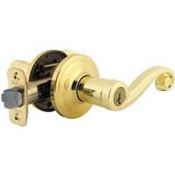 Kwikset Signature Series 740LL3SMTCP Entry Lever Lockset, Metal, Polished Brass [SKU: ORG1484120]