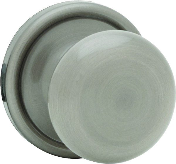 Kwikset 720H15RCLRCSBX Door Knob, Satin Nickel, 1-3/8 to 1-3/4 in Thick Door, 2-1/4 in Strike [SKU: ORG9055443]