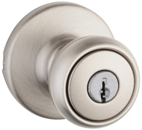 Kwikset 400T-15 CP Keyed Entry Knob, Steel, Satin Nickel [SKU: ORG7020050]