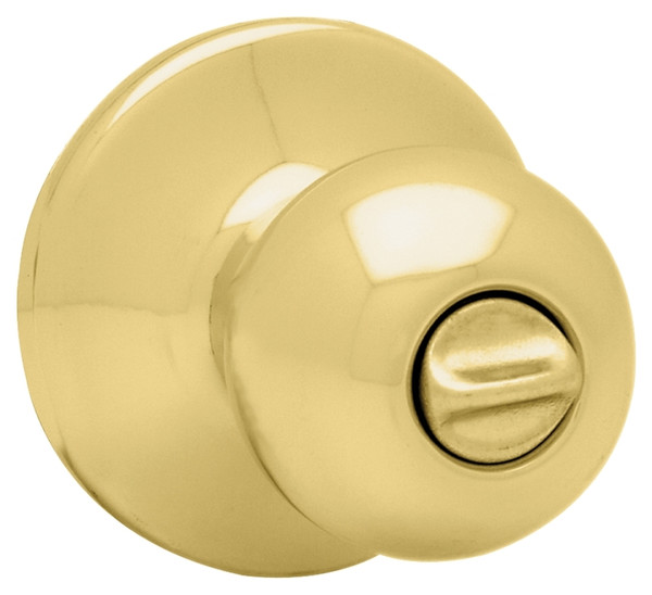 Kwikset 300P3CP Privacy Door Knob, Polished Brass [SKU: ORG7161995]