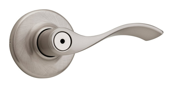 Kwikset 93001-882 Privacy Lever, 4-7/32 in L Lever, Steel, Satin Nickel [SKU: ORG1232461]