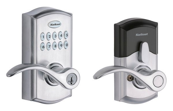 Kwikset 955PML 26D SMT CP Electronic Pembroke Lever, AAA Grade, Keyless Key, Zinc, Satin Chrome, Commercial [SKU: ORG8381907]