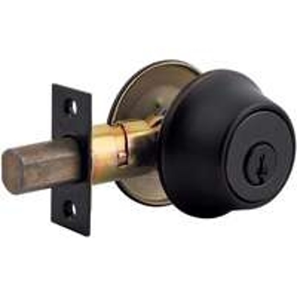 Kwikset 96600-542 Deadbolt, Alike Key, Steel, Venetian Bronze, 2-3/8 to 2-3/4 in Backset [SKU: ORG5786116]