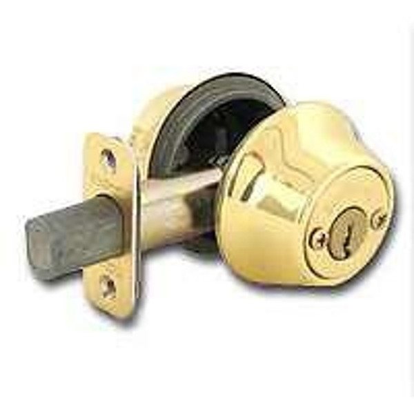 Kwikset 660 Series 6653RCALRCSK3BX Deadbolt, Keyed Alike Key, Steel, Polished Brass, 2-3/8 x 2-3/4 in Backset, K3 Keyway [SKU: ORG7956394]