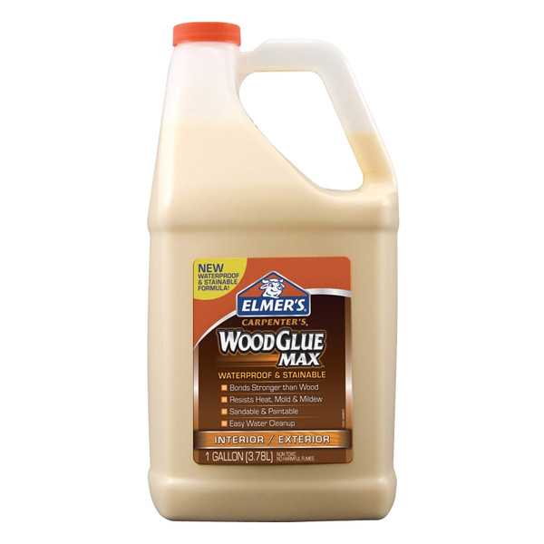 Elmers Carpenter's Max E7330 Wood Glue, Beige, 1 gal Bottle [SKU: ORG9912882]