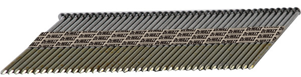 DeWALT DPT-12D120FH Framing Nail, 3-1/4 in L, 30 Gauge, Steel, Bright, Round Head, Smooth Shank [SKU: ORG9874686]
