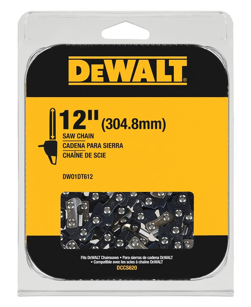 DeWALT DWO1DT612 Replacement Chain, Low Kick Back, Low Vibration Chain, 12 in L Bar [SKU: ORG7411614]