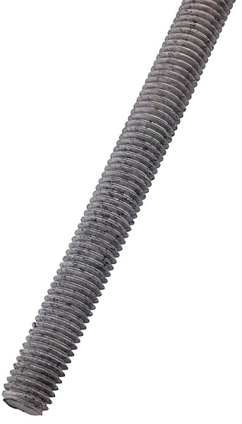 National Hardware N825-006 Threaded Rod, 1/2-13 Thread, 24 in L, A Grade, Galvanized, UNC Thread [SKU: ORG7178817]
