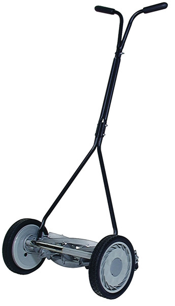 GREAT STATES 415-16 Reel Lawn Mower, 16 in W Cutting, 5-Blade, T-Shaped Handle [SKU: ORG6548176]