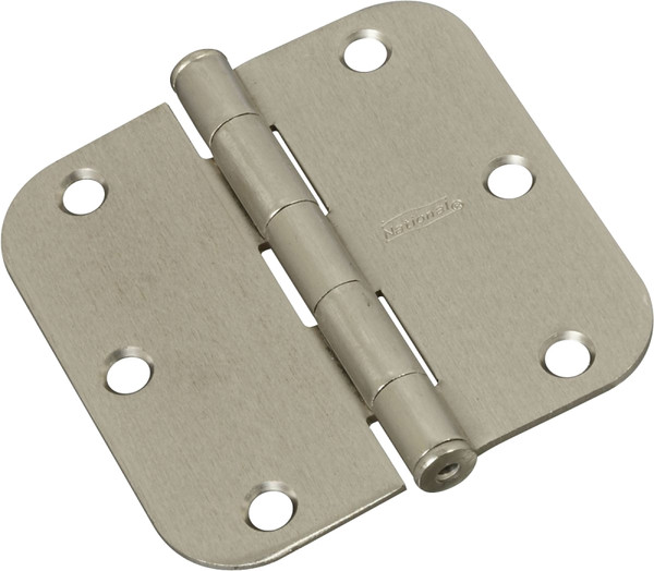 National Hardware N830-328 Door Hinge, Steel, Satin Nickel, Full-Mortise Mounting [SKU: ORG7173859]