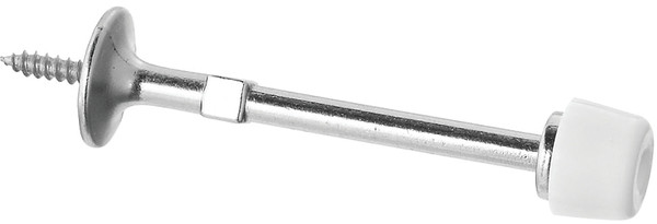 National Hardware 830102 Door Stop, 3 in Projection, Zinc, Satin Nickel [SKU: ORG4624383]