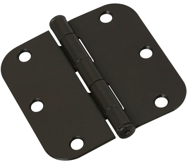 National Hardware N830-197 Door Hinge, Steel, Oil-Rubbed Bronze, Non-Rising, Removable Pin, Full-Mortise Mounting, 50 lb [SKU: ORG2048643]