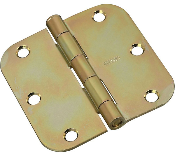 National Hardware N830-262 Door Hinge, Steel, Brass, Full-Mortise Mounting [SKU: ORG7175862]