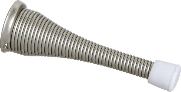 National Hardware N830-157 Door Stop, 3 in Projection, Steel, Satin Nickel [SKU: ORG2049419]