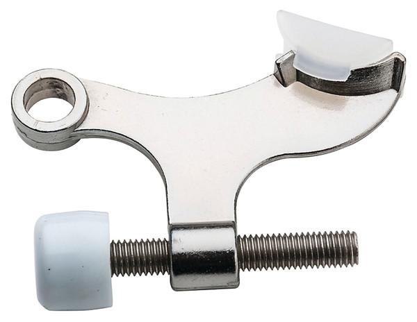 National Hardware N830-257 Hinge Pin Door Stop, Zinc, Satin Chrome [SKU: ORG7176977]