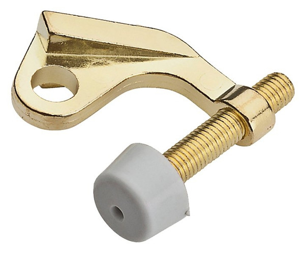 National Hardware N830-259 Hinge Pin Door Stop, 9/32 in Dia Base, Zinc, Polished Brass [SKU: ORG2049807]