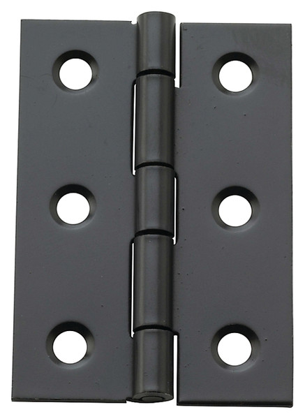 National Hardware N211-021 Decorative Broad Hinge, 2 in H Door Leaf, 3/64 in Thick Door Leaf, Steel, Oil-Rubbed Bronze [SKU: ORG7174931]
