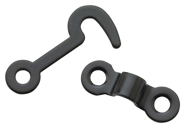 National Hardware V1841 Series N211-023 Hook and Staple, Steel, Oil-Rubbed Bronze, 5/32 in Dia Shackle [SKU: ORG7174956]