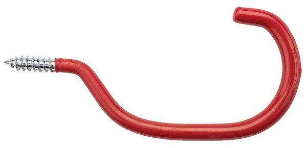 National Hardware V2158 N188-007 Bicycle Hook, 40 lb, Over-The-Door Mounting, Steel, Red [SKU: ORG7179518]