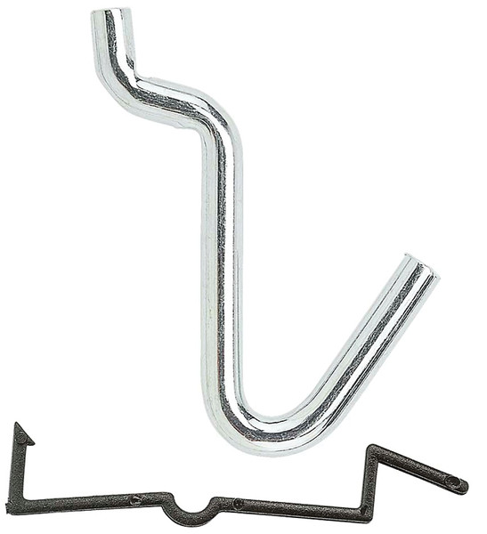 National Hardware N180-022 Peg Hook, 1/4 in, 1/8, 1/4 in Opening, Steel, Zinc [SKU: ORG7179849]