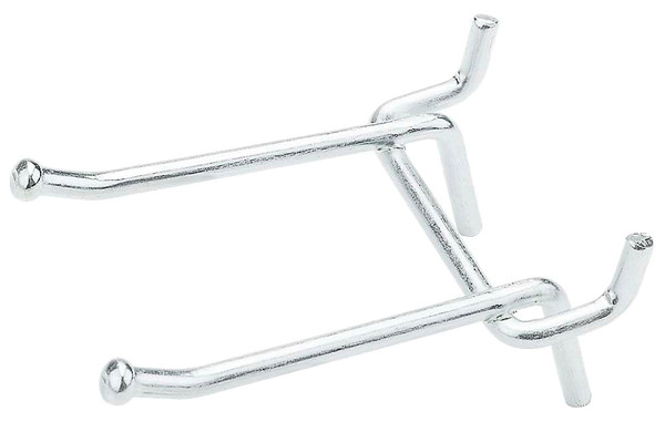 National Hardware N180-035 Peg Hook, 2 in, 1/8, 1/4 in Opening, Steel, Zinc [SKU: ORG7179955]