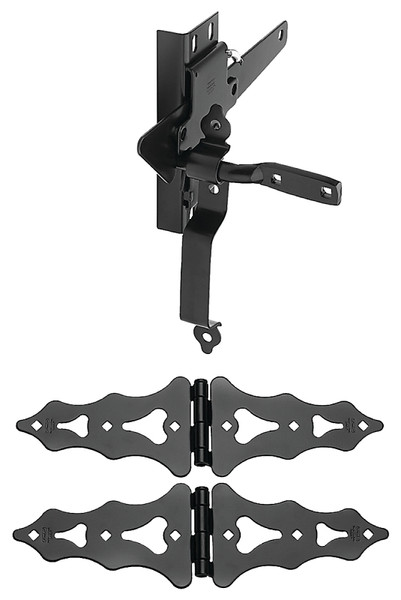 National Hardware V867 Series N109-015 Gate Kit, Steel, Black, 1-Piece [SKU: ORG7175094]