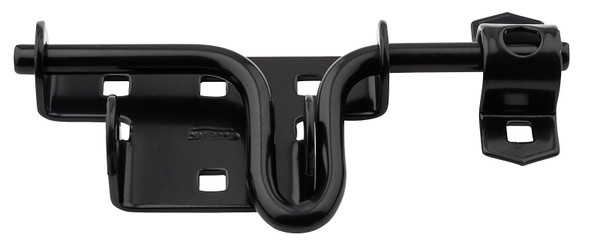 National Hardware N109-027 Sliding Bolt Door and Gate Latch, 7 in L, 7/8 in W, Steel, Black [SKU: ORG7453442]
