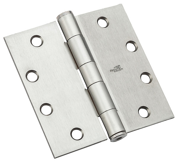National Hardware F179 Series N236-015 Template Hinge, 4-1/2 in H Frame Leaf, 1.3875 in Thick Frame Leaf, Steel, 90 lb [SKU: ORG7191620]
