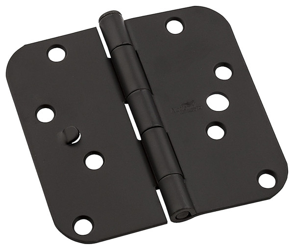 National Hardware 512R5 Series N830-409 Door Hinge, 4 in H Frame Leaf, Steel, Oil-Rubbed Bronze, Flush, Removable Pin [SKU: ORG7197684]