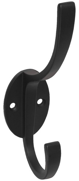 National Hardware V8009 N806-820 Coat and Hat Hook, 2-Hook, Zinc, Oil-Rubbed Bronze [SKU: ORG2050607]